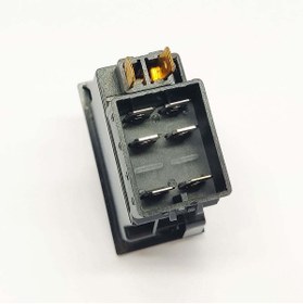 Resim allestock Universal Diferansiyel Kilitleme Düğmesi Anahtarı 6 Pin Rocker Switch - Ampullü 12v 