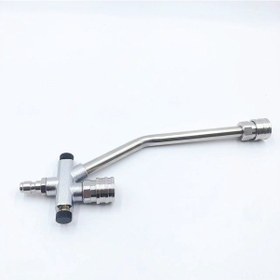 Resim Youtek Stainless Steel 1/4 Hızlı Bağlantı, Köpük Ve Su Püskürtme Fonksiyonlu, Çift Kullanımlı Yüksek Basınçlı Araba Yıkama Likit Sprey Aksesuarı 