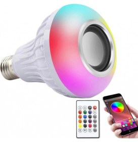 Resim Pileli Store Bluetooth Hoparlör Akıllı LED Ampul Lamba (4887) 