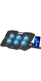 Resim Sx-35 Snower 6 Fanlı 9-15,6 Inç Notebook Soğutucu Stand Telefon Standlı Siyah 