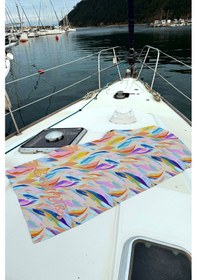 Resim Desenli Deniz Havuz Plaj Havlusu 097 Turuncu Turuncu 