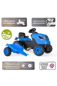 Resim Smoby Xl Römorklu Pedallı Traktör - Mavi 