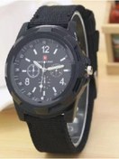 Resim Shisa Unisex Siyah naylon kuvars saat Erkekler ve kadınlar için sportif stil (104) 