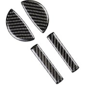 Resim Synodicmonth Mini Cooper F54 F55 F56 Jcw F57 Karbon Fiber Kapı Kolu Kapağı Döşeme Dekoratif Çerçeve Çıkartmaları Uyumlu Aksesuarlar 