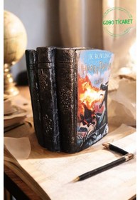 Resim Harry Potter Ve Ateş Kadehi Kitabı Şeklindeki Kalemlik 10 X 8 Cm 