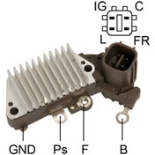 Resim 12v Alternatör Konjektörü Nıppon Denso Tipi 4 Fiş ıg-c-l-fr N11.239 