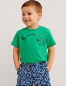 Resim Zekids Erkek Bebek The World Champion T-shirt-16119 Yeşil 