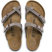 Resim Birkenstock Kadın Vizon Mayari Bf Parmak Arası Nubuk Terlik 71071 