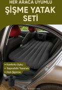 Resim MO DOU Araç İçi Şişme Yatak Seti 12V/24V Pompalı | Kamp, Seyahat, Araba Uyku Yatağı | Tüm Araçlara Uyumlu 