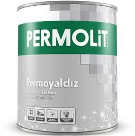 Resim Permolit Isıya Dayanıklı Dekoratif Yaldız Boya ALÜMİNYUM 0.250 Lt. 
