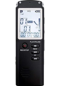 Resim Otomatik Ses Kaydedici Hoparlörlü Usb Şarj Edilebilir Diktafon Lcd Kaydedici Çok İşlevli Dijital Ses Ve Mp3 Müzik Çalar 64 Gb 