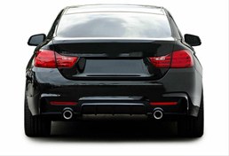 Resim Bmw 4 Serisi F32 / F36 2014-2020 Uyumlu M Difüzör Çift Çıkış İnce / Pıano Black 