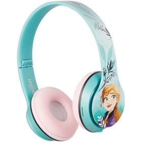 Resim Volkano Disney Frozen Karlar Ülkesi Anna Elsa Bluetooth Lisanslı Kulak Üstü Çocuk Kulaklığı 