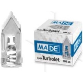Resim Çelik Turbolet Dübel En 11 Mm Boy 28 Mm 1 Paket 100 Adet 