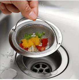 Resim Oldfriend Paslanmaz Çelik Saş Tıkanıklık Önleyici - 2 Adet Kaymaz Tutacaklı Kanalizasyon Filtresi 