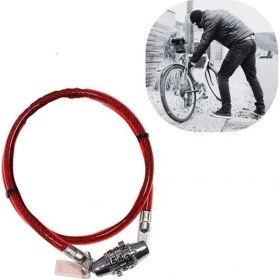 Resim Alpotekno® Şifreli Pratik Ve Sağlam Bisiklet Kilidi 