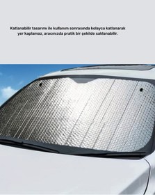 Resim Zengemtx Katlanabilir Araba Güneşliği Uv Işınlarına Karşı Maksimum Koruma 