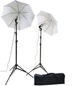 Resim Deyatech Umberlla 84cm Soft Şemşiye Kit Sürekli Işık Youtuber Kit 