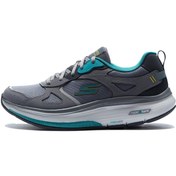 Resim Skechers Gri - Turkuaz Kadın Koşu Ayakkabısı 124929 GYTQ GO WALK WORKOUT WALKER Skechers