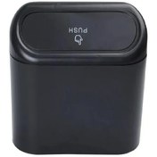 Resim Elioure Oto Araç Ofis Çöp Kutusu Portatif Araç İçi Taşınabilir Kapaklı Pratik Klipsli Organizer Çöp Kovası 