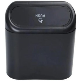 Resim Elioure Oto Araç Ofis Çöp Kutusu Portatif Araç İçi Taşınabilir Kapaklı Pratik Klipsli Organizer Çöp Kovası 