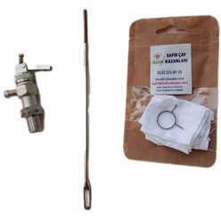 Resim Çay Kazanı Flatör Sistemi + Musluk Bezi Çay Ocağı Flatör A++safir 