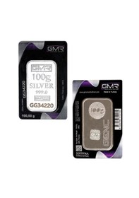 Resim E-gümüş 100gr.külçe Gümüş 