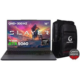 Resim Game Garaj Slayer R9T-5060-C2 R9-8945HX 32 GB 2 TB SSD RTX5060 16" Dos Dizüstü Bilgisayar 