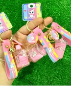 Resim Meyra Accessories Sevimli Içi Sulu Unicorn Figürlü Topitop Şekerli Araba Çanta Süsü Anahtarlık 
