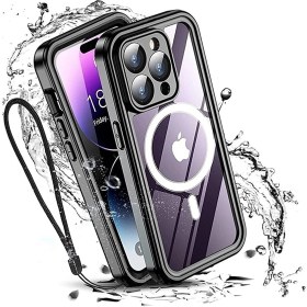 Resim Fogy Apple Iphone 13 Pro Kılıf 360 Koruma Su Geçirmez Toz Geçirmez Tam Koruma Magsafe Uyumlu Kapak 