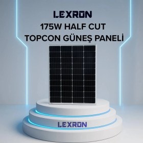 Resim Lexron 175W Monokristal Half-Cut Topcon Güneş Paneli 