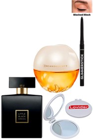 Resim AVON Little Black Dress 50ml + Incandessence 50ml Kadın Parfüm + Siyah Göz Kalemi + Lovider Cep Aynası 
