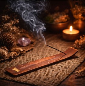 Resim NW NessiWorld Ahşap Kayık Tütsülük Maun 