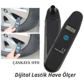 Resim Dijital Lastik Hava Basınç Ölçer Işıklı Ve Derinlik Ölçer 