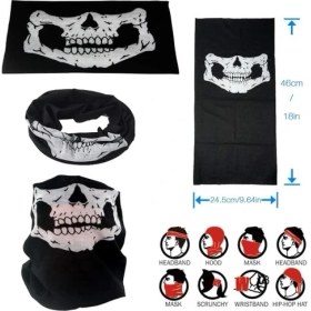 Resim Tp Buğz Motorcu Boyunluk Baf Buff Bandana 25X48 cm Model 7 