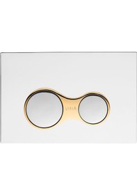 Resim VitrA Sirius 740-0422 Mekanik Kumanda Paneli - Parlak Krom/altın Altın 