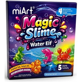 Resim Magic Slime Water Elf Karışık Sihirli Slime Oyun Seti 5 Renk 4 Kalıp Çocuk Aktivite 