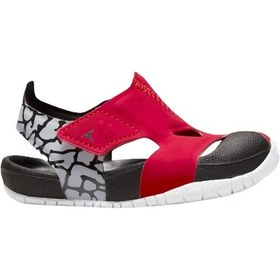 Resim Nike Jordan Flare Cırtlı Bebek Sandalet Siyah Bordo Siyah - Kırmızı 