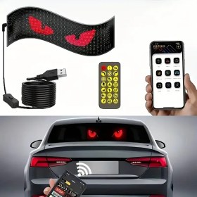 Resim Şeytanın Gözü Araba LED - Esnek Neon Dekoratif Bantlar, 5V Çalışma Gerilimi, USB Güçlü LED, Bataryasız 