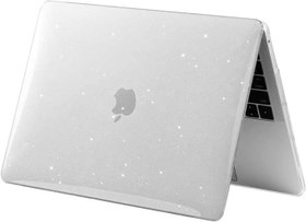 Resim Kilifplus Apple Macbook 14.2 2021 ile Uyumlu Koruyucu Alt ve Üst Kapak TPU Sert Simli Renkli - Siyah 