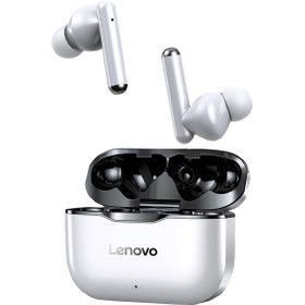 Resim Teltree Lenovo Lp1 Bluetooth 5.0 True Wireless Kulaklık, Ipx4 Su Geçirmez, 20-20000hz Frekans Aralığı, Beyaz Siyah Kenar 