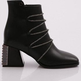 Resim Dgn 31009 Kadin Topuklu Bot 31009-2377-R1534 Siyah 