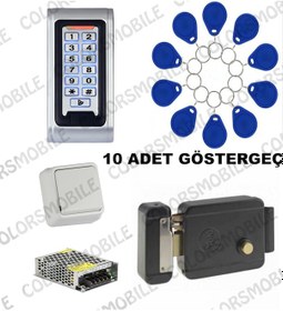 Resim Rfid Su Geçirmez Metal Şifreli Kapı Kilidi Açma Dış Kapı Kilit 