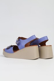 Resim Pierre Cardin ® | PC-7213- Mor-Kadın Dolgu Topuk Ayakkabı 