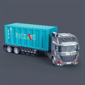 Resim Sürtmeli Konteyner Taşıyan Kamyon Iş Makinesi 25 cm 