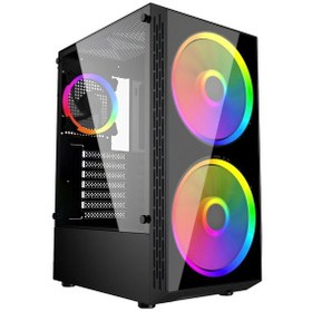 Resim Izoly Esir 2X Argb 18 CM 1x ARGB 12 CM Fanlı Usb 3.0 Temperli Cam 