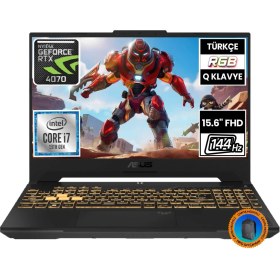 Resim Asus Tuf Gaming F15 FX507VI-LP096A3 I7-13620H 32GB 512SSD RTX4070 15.6" Fullhd Freedos Taşınabilir Bilgisayar-CNT004 