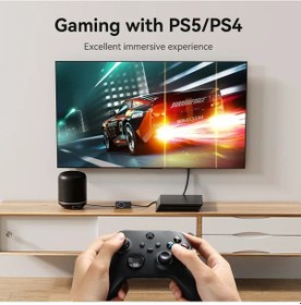 Resim Vention Usb Harici Ses Kartı Usb 3.5mm Ses Adaptörü Usb Macbook Uyumlu Bilgisayar Multi Function 50cm 