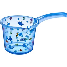 Resim Babyjem Bebek Banyo Maşrapası Şeffaf Desenli Mavi - Mavi 
