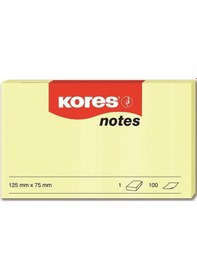 Resim Kores Yapışkanlı Not Kağıdı Sarı 125x75 Mm 100 Syf-12-pkt 